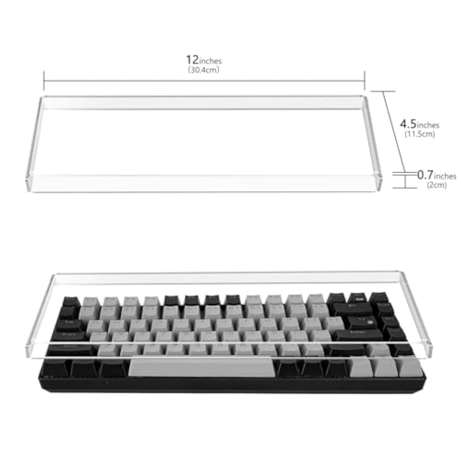 Geekria Keyboard Dust Cover, Keypads Cover for 75% Compact 84 Key Keyboard, Co