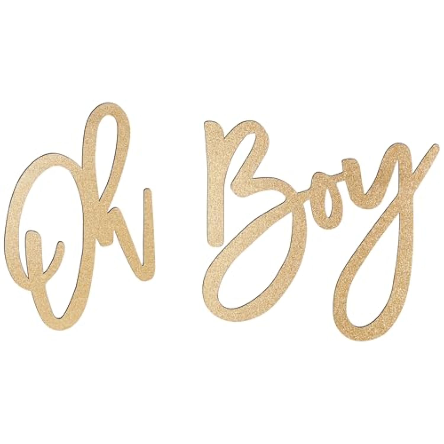 Oh Boy Sign (Wooden/Gold) For Baby Shower Decorations?Party Banner, Gender Reveal, Baby Announcements, 1St Birthday Party, And Backdrop Wall Photo Prop