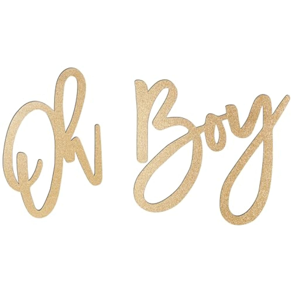 Oh Boy Sign (Wooden/Gold) For Baby Shower Decorations?Party Banner, Gender Reveal, Baby Announcements, 1St Birthday Party, And Backdrop Wall Photo Prop