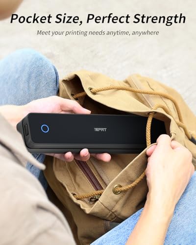 Portable Thermal Printer, Mt610 Pro Wireless For Travel, 300 Dpi Bluetooth Inkless Printer Support 8.5" X 11" Us Letter&A4&A5 Thermal Paper For Home, Compatible With Ios, Android, Laptop, Black