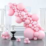 127-Pc Light Pink Balloon Arch Kit 36/18/12/10/5" Pastel Decor