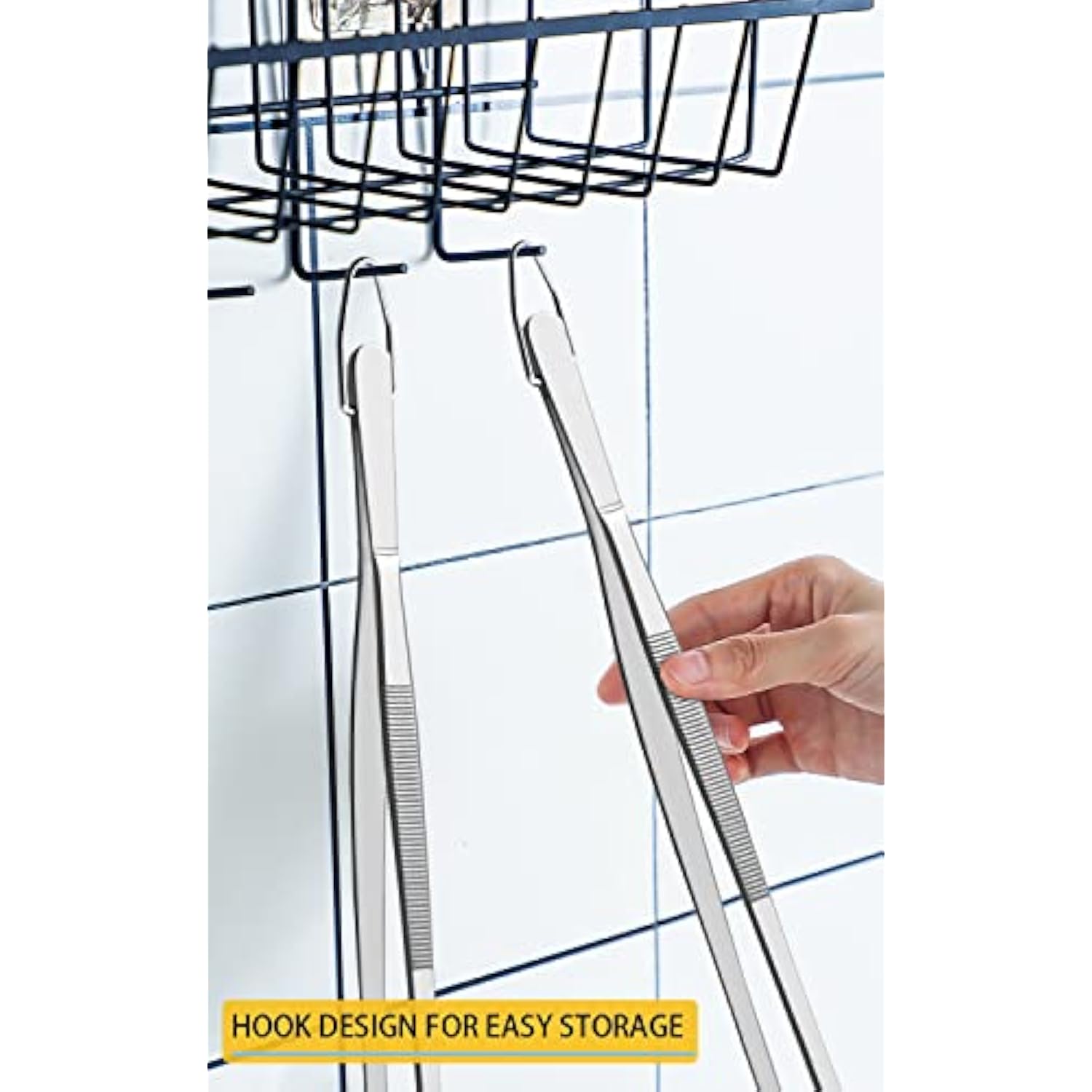 2 Pcs 12-Inch Kitchen Tweezers Fine Tweezer Tongs, Extra-Long Stainless Steel Cooking Tweezers (Silver)