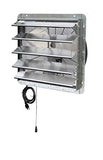 Ilg8Sf20V-T 20 Inch Shutter Exhaust Attic Garage Grow, Ventilation Fan With 3 Speed Thermostat 6 Foot Long 3 Plugs Cord, 20" - Variable, 3368 Cfm, 5000 Sqf Coverage Area, Silver