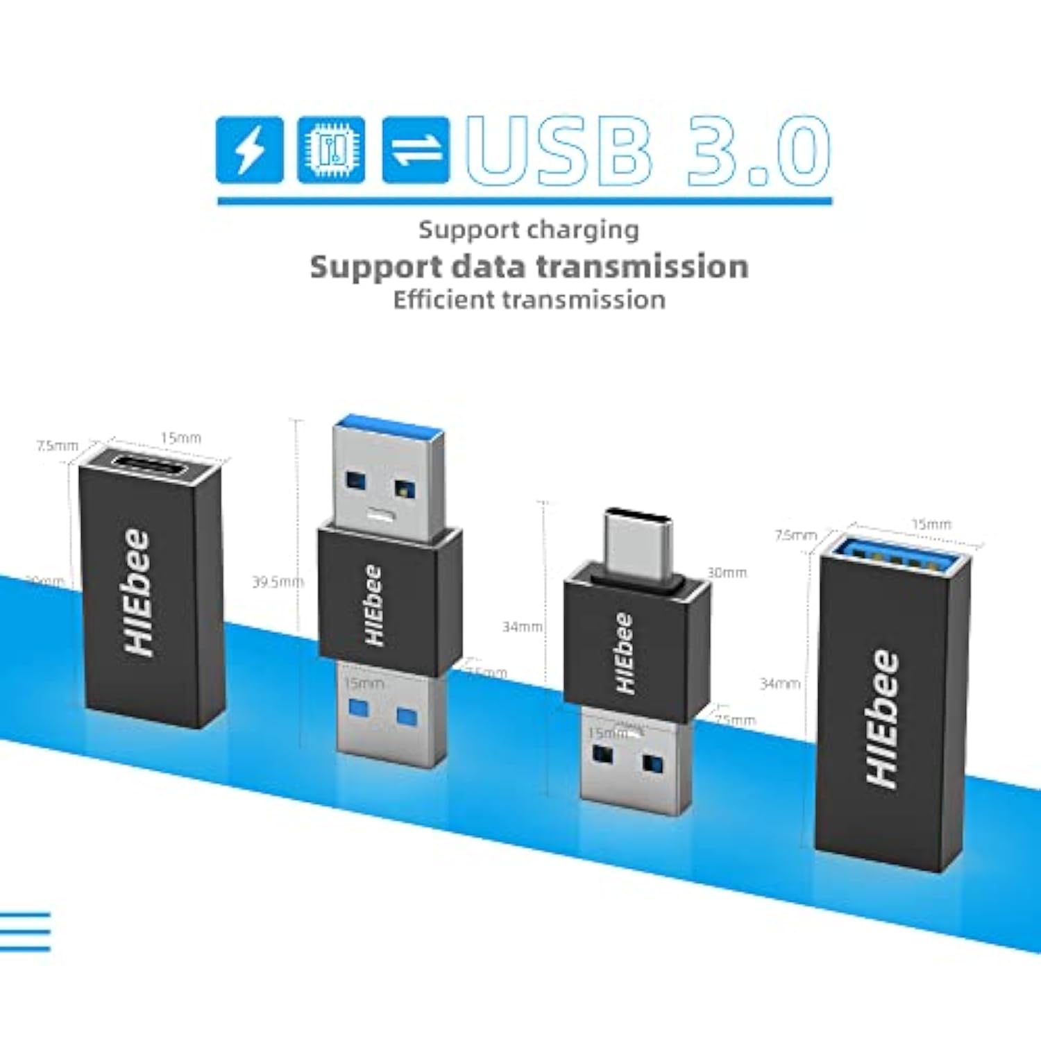 Usb 3.0 A To A Male Adapter, Usb Female To Female Adapter, Usb Type-C To Usb A