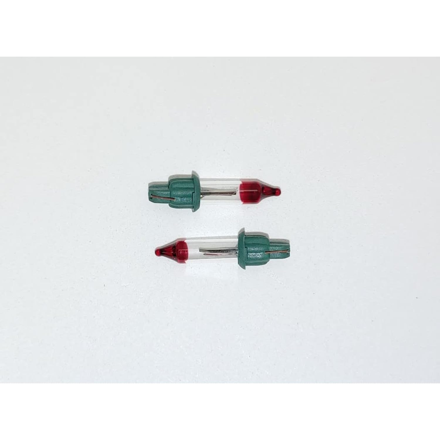 2 Style A Flashers, Mini Bulb 2.5 Volt V .425 Watt W Clear Glass Incandescent Indoor Outdoor Bulbs Christmas Tree Lights