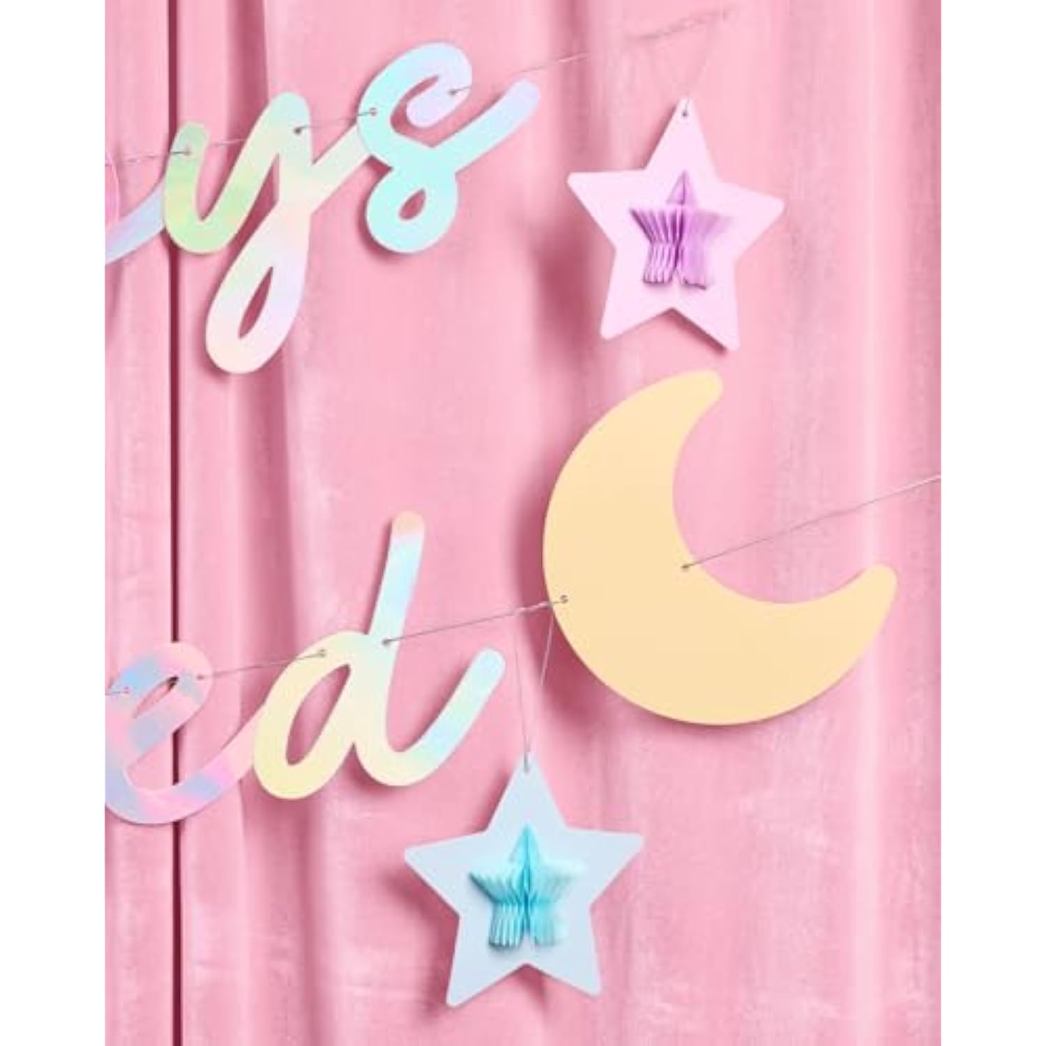 No Boys Allowed Banner - Iridescent Foil | 6.5 Ft. | Birthday Slumber Party Decorations, Galentine'S Sign, Sleepover Background, Girls Supplies