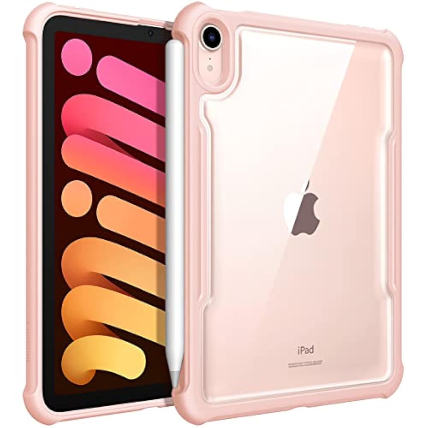 Fintie Hybrid Back Case for iPad Mini 6 2021 (8.3 Inch) - Clear Hard Back Cove
