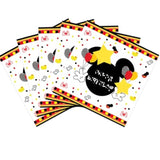 80 Pcs Red Cartoon Birthday Party Plates, Happy Birthday Dessert Plates Napkins Forks Tableware Kit For Boys 1St 2Nd 3Rd 4Th 5Th 6Th Bday Party Decorations Supplies (20 Guests)