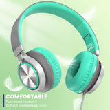Usb C Headphones Wired With Mic & Volume Control,Tangle-Free Plaiting Line,Type C Over/On-Ear Headphones,Lightweight Foldable For Smartphone,Tablet,Iphone 16/15 Series (Green)