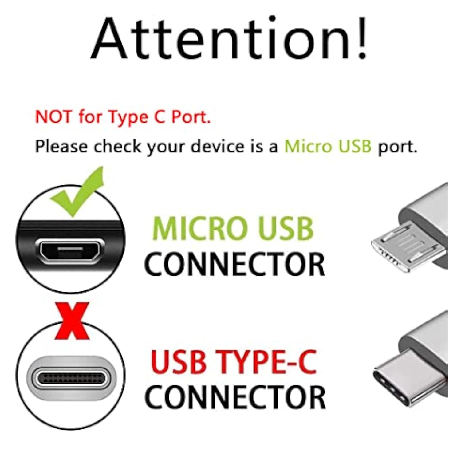 Neck Light Charging Cord Book Light Charger Cord, Usb Charging Cable Compatible For Gritin, Glocusent Book Light Led Neck Reading Light (Micro Usb Port)