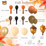 Fall Balloon Arch Kit Burnt Orange Brown Terracotta Balloons for Baby Shower Thanksgiving Party