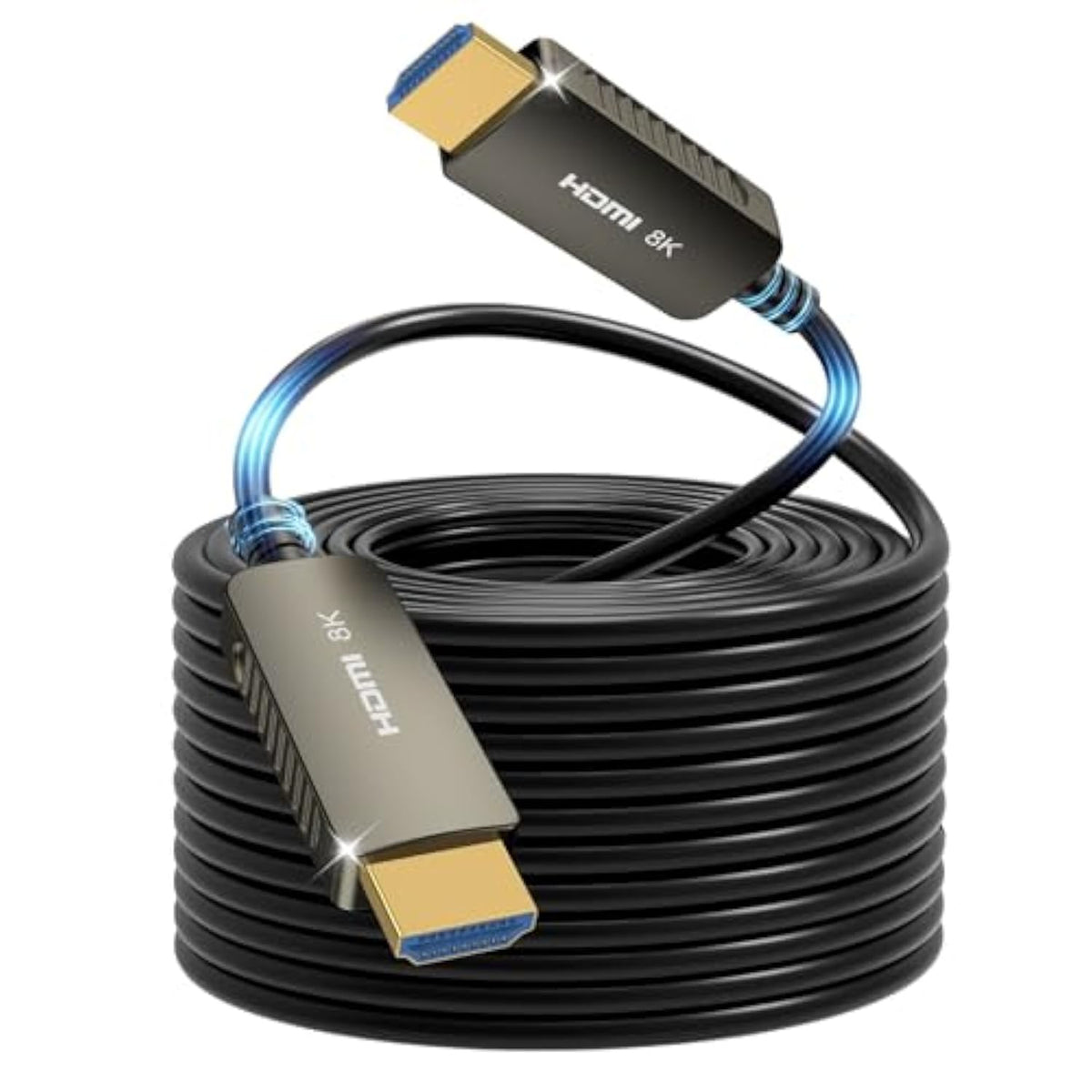 8K Fiber Optic Hdmi Cable 30Ft/10M, Hdmi Cable 2.1 Support 8K@60Hz, 4K@120Hz,