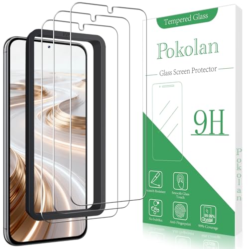 [3 Pack] Screen Protector for  Galaxy S23 Tempered Glass Film Alignment Frame, Easy Installation, Anti-Scratch, Case Friendly, HD Clear