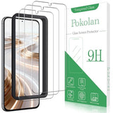 [3 Pack] Screen Protector for  Galaxy S23 Tempered Glass Film Alignment Frame, Easy Installation, Anti-Scratch, Case Friendly, HD Clear