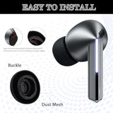 3 Pairs Ear Tips For Galaxy Buds3 Pro (2024), S/M/L 3 Sizes Double Flange Silicone Eartips Earbuds Earplug Replacement Fit In Case Compatible With Samsung Galaxy Buds 3 Pro (Black)