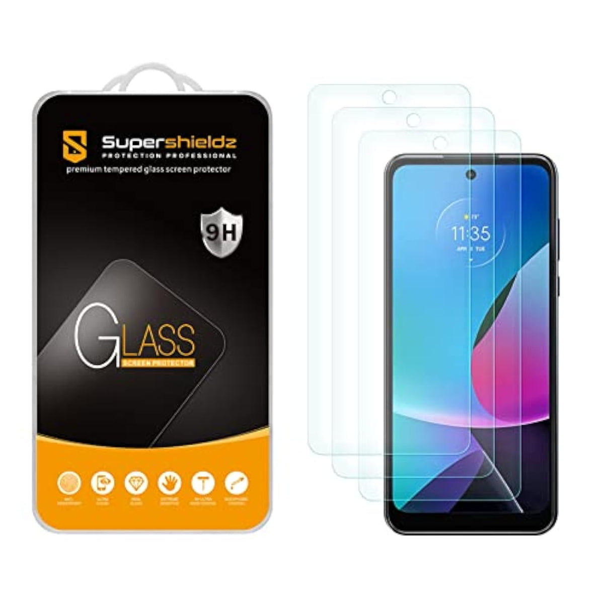 (3 Pack) Designed For Motorola Moto G Power 5G (2023) Tempered Glass Screen Protector, Anti Scratch, Bubble Free