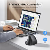 2.4G Mouse Wireless Vertical Ergonomic Mouse, Adjustable Dpi Office Cordless 6 Buttons, Computer Mouse With 1000/1600/2000/4000 Dpi For Windows/Mac Os Etc
