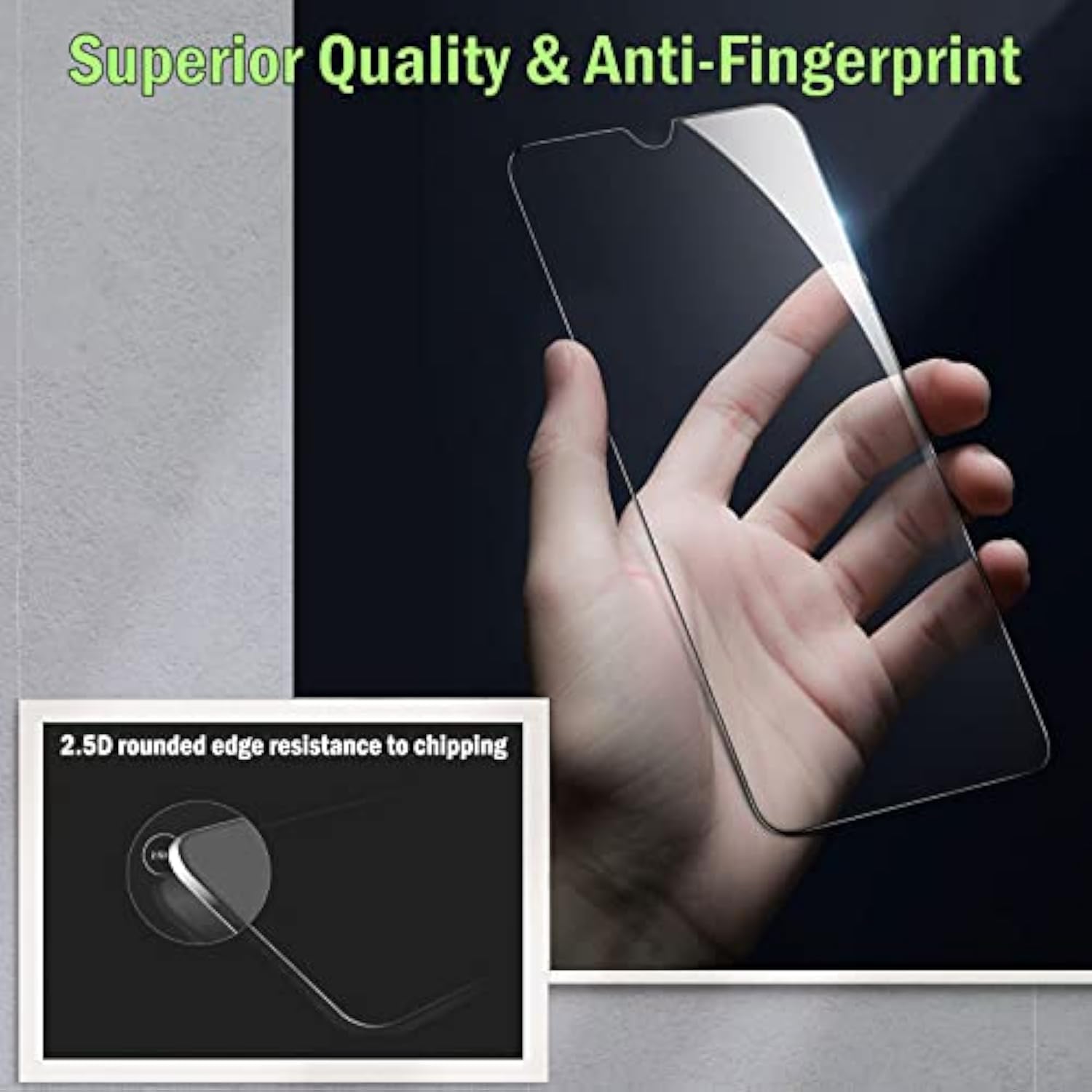 3 Pack Screen Protector Compatible For Samsung Galaxy A13 4G / 5G / Lte With 3 Pack Camera Lens Protector, Ultra Hd Tempered Glass, 9H Hardness, Anti-Scratch, Easy Installation - Case Friendly