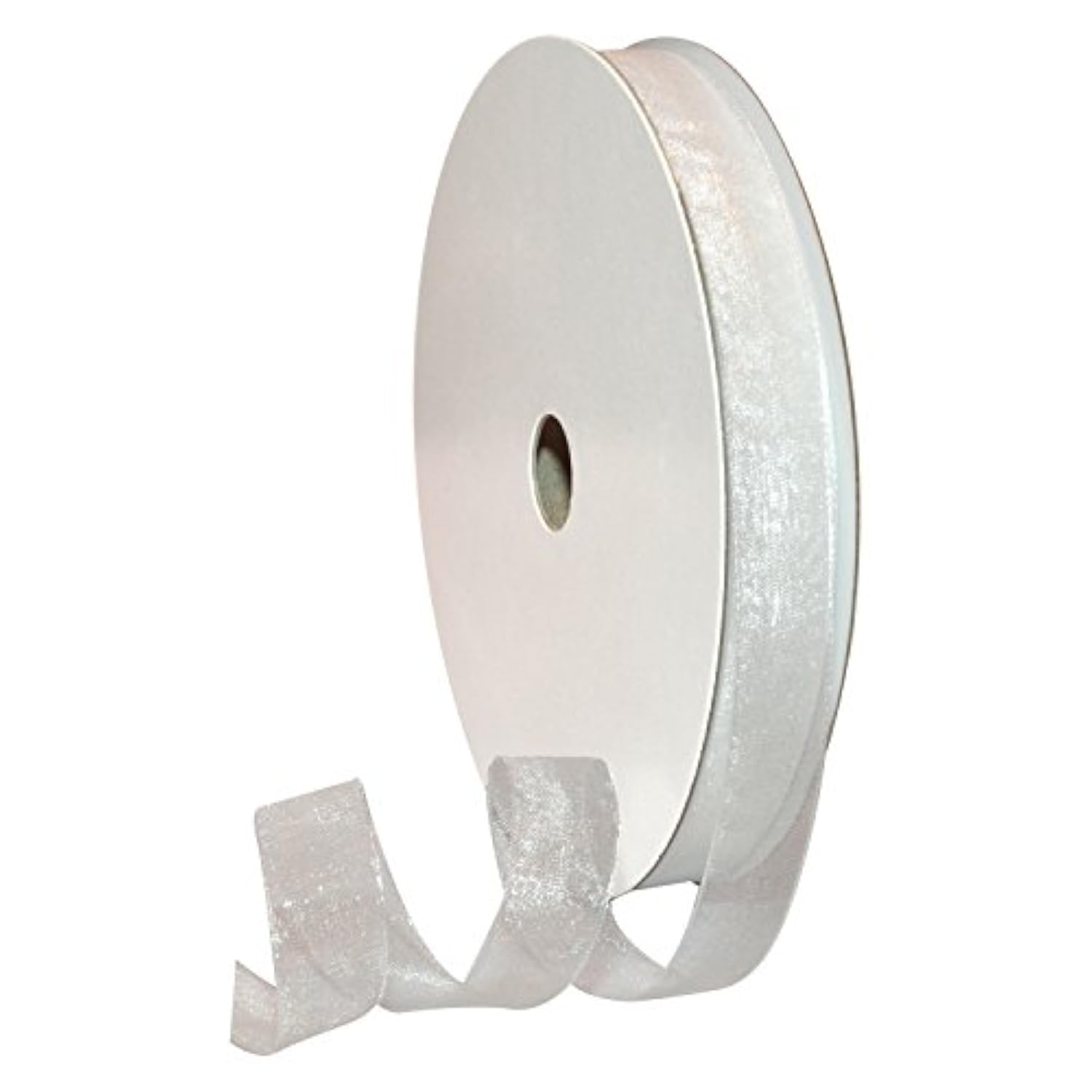 91803/100-601 Organdy Nylon Ribbon, 5/8-Inch By 100-Yard, White