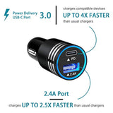 Car Charger Fast Charge 30W Usb C Car Adapter,Type C To C Cable For Google Pixel 10 Pro Xl/Fold 9 Pro,8A 8 7A 7 6A 6 5 4A 3A 4 3 2 Xl,Samsung Galaxy S25 A17 S24 S23 S22 S21 Ultra S20 A12 A32