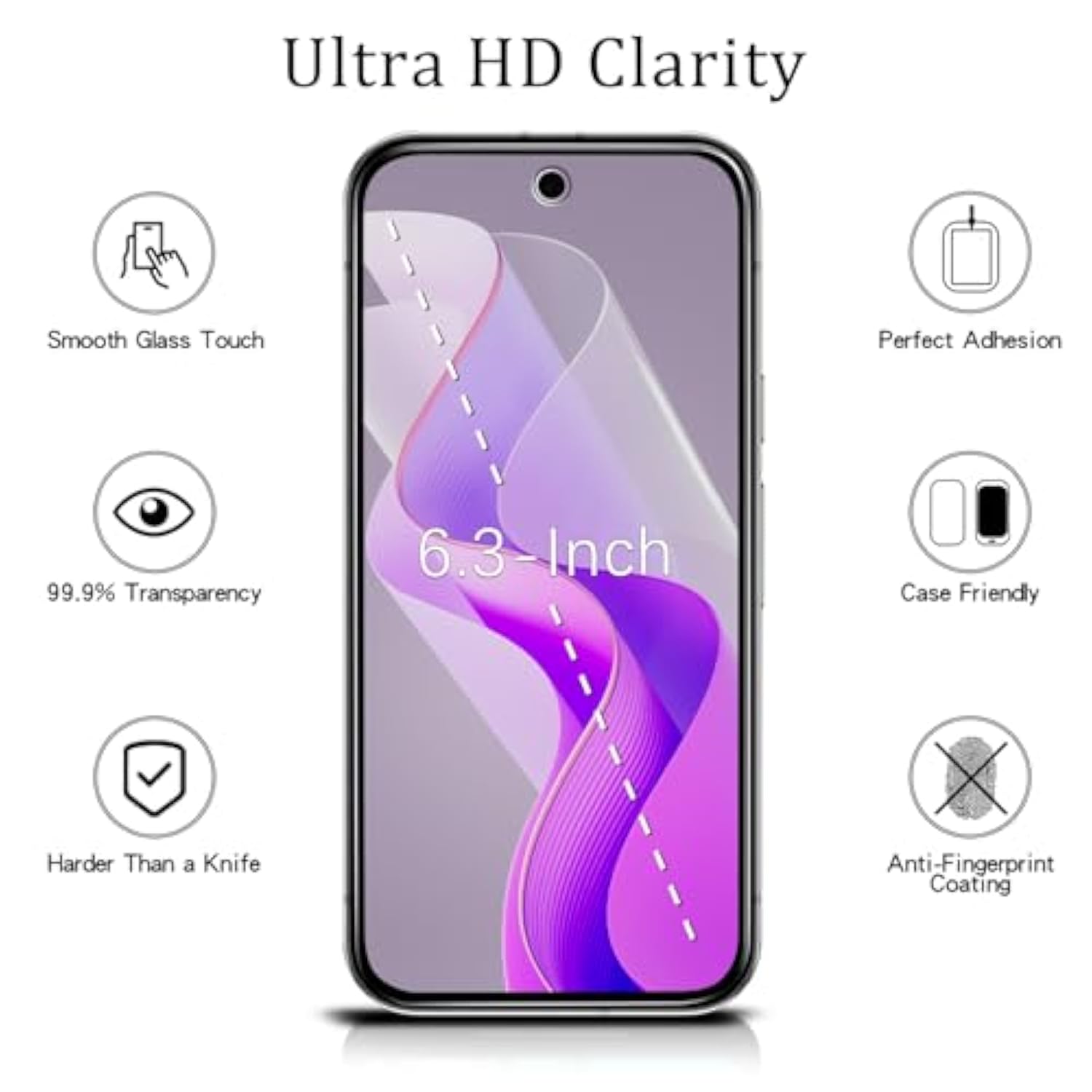[2+2 Pack For Google Pixel 9A Privacy Screen Protector, Privacy Tempered Film With Camera Lens Protector For Pixel 9A, No Bubbles, Anti Scratch, Easy To Install