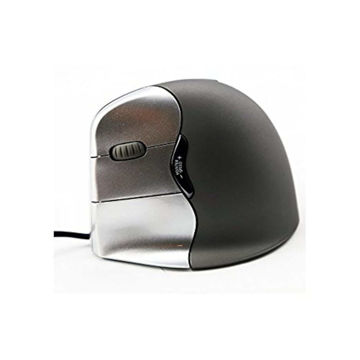 Evoluent Mouse VM4L - VerticalMouse 4, Left Hand Ergonomic Design, Evoluent Vertical Mouse with Wired USB Connection for Laptop and PC, Plus Jestik Microfiber Cloth (Regular Size)