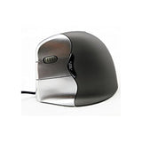 Evoluent Mouse VM4L - VerticalMouse 4, Left Hand Ergonomic Design, Evoluent Vertical Mouse with Wired USB Connection for Laptop and PC, Plus Jestik Microfiber Cloth (Regular Size)