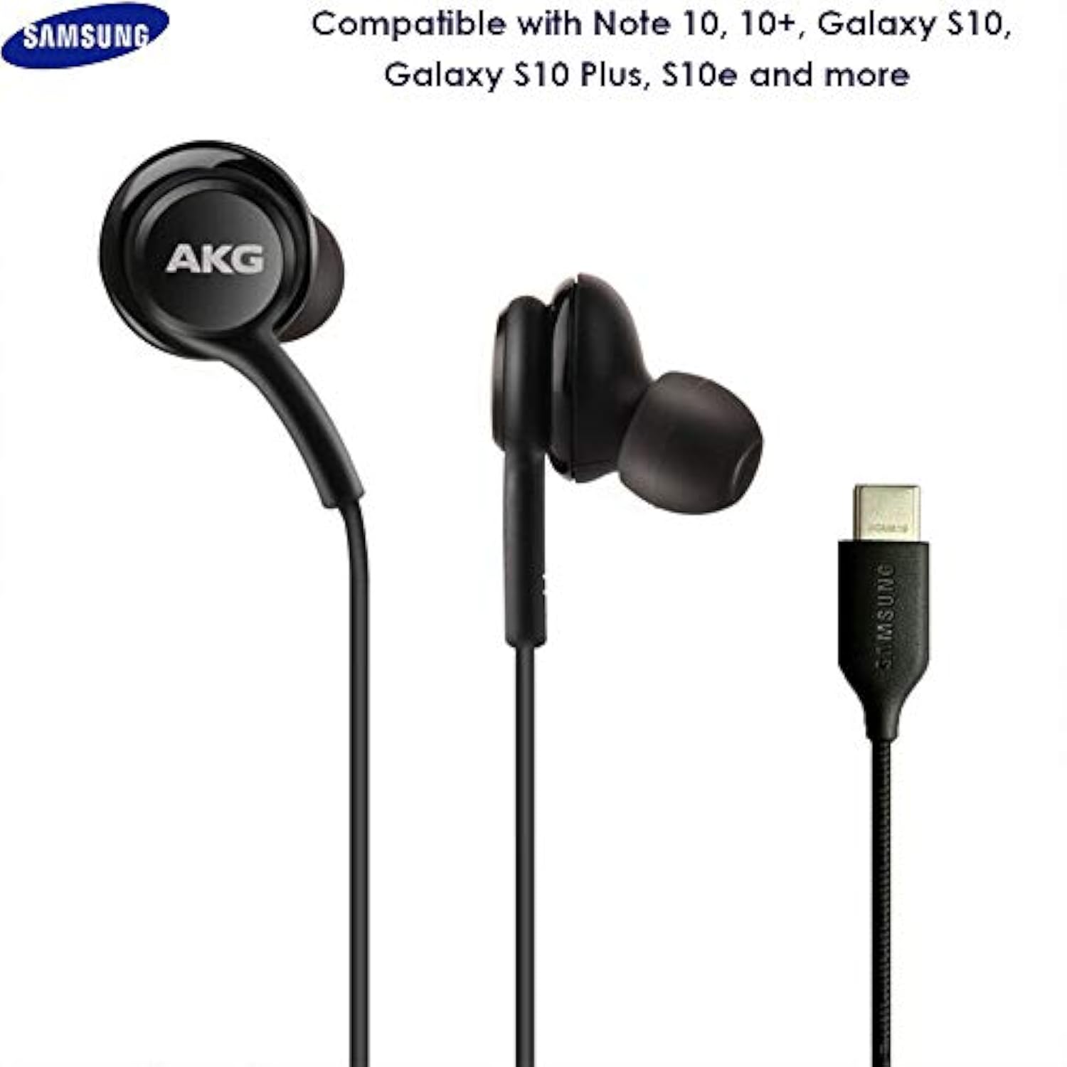 In-Ear Akg Wired Earbuds With Microphone – Usb-C Earbuds With Braided Cable – Akg Headphones With Mic Compatible With Samsung Galaxy S24 Ultra, S24+, S24, S23, S22, S21, S10, S10E & Iphone 15 Series
