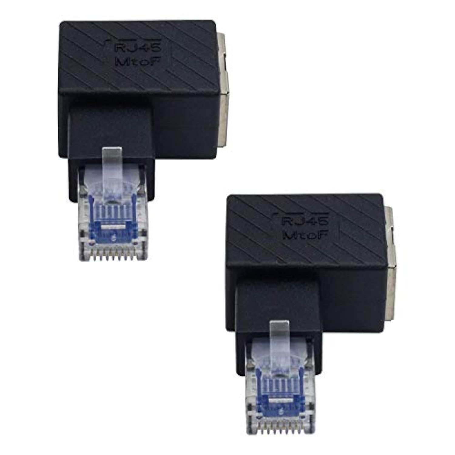 Ethernet Adapter 90 Degree, Left Angled Rj45 Male To Female Ethernet Extender