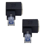 Ethernet Adapter 90 Degree, Left Angled Rj45 Male To Female Ethernet Extender