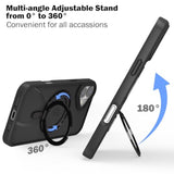 iPhone 16 Case, MagSafe, 2-Pack Screen & Lens Protectors, Slim, Ring Stand