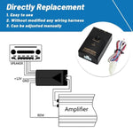 Car Audio Speaker Wire To Rca Line Output Converter, 2-Channel High To Low Rca Converter For Adding Amplifier Subwoofer To Stock Stereo