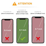 Compatible With 12 Compatible With 12 Pro Case Wallet With Credit Card Holder, Premium Leather Magnetic Clasp Kickstand Heavy Duty Protective Cover 6.1 Inch(Black)