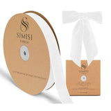 White Velvet Ribbon 1'' 25 Yards For Christmas Tree, Gift Wrapping, Flower Bouquet, Wreath Decorations, Bow Making