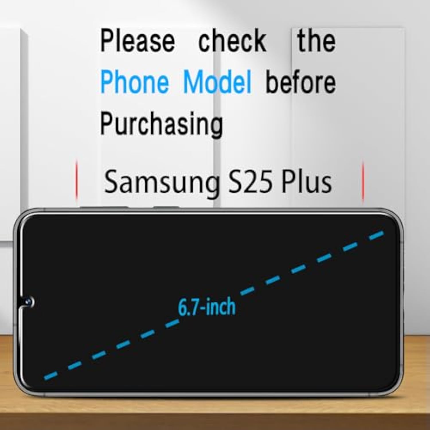 [3 Pack Screen Protector For Samsung Galaxy S25 Plus Tempered Glass Film, Anti Scratch, Hd Clear, Case Friendly, Touch Sensitive, Bubble-Free