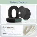 Soft Fabric Earpads Replacement Compatible With Sennheiser Hd525 Hd58X Hd545 Hd565 Hd580 Hd600 Hd650 Hd660S Hd535 Headphones Ear Pads Cushion(Soft Fabric/High Density Foam)