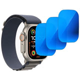 3 Pack Anti-Blue Privacy Tempered Glass For Apple Watch Ultra 2 / Watch Ultra 49Mm Mirror Anti-Spy Screen Protector Anti-Peep Film Electroplated Blue