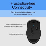 250 Dual Mouse - For Computer Or Laptop - Multi-Os & Device Compatibility, Dual-Mode 2.4 Ghz Or Bluetooth Connectivity - Multi-Surface Technology - 1-Year Battery Life - Ambidextrous