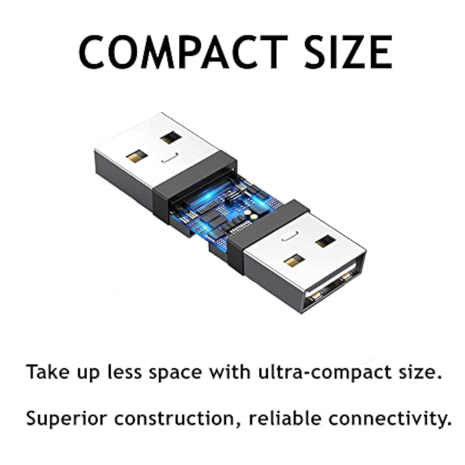 2Pcs Usb 2.0 Panel Mount Coupler, Usb Pass Through Connector, Female To Female