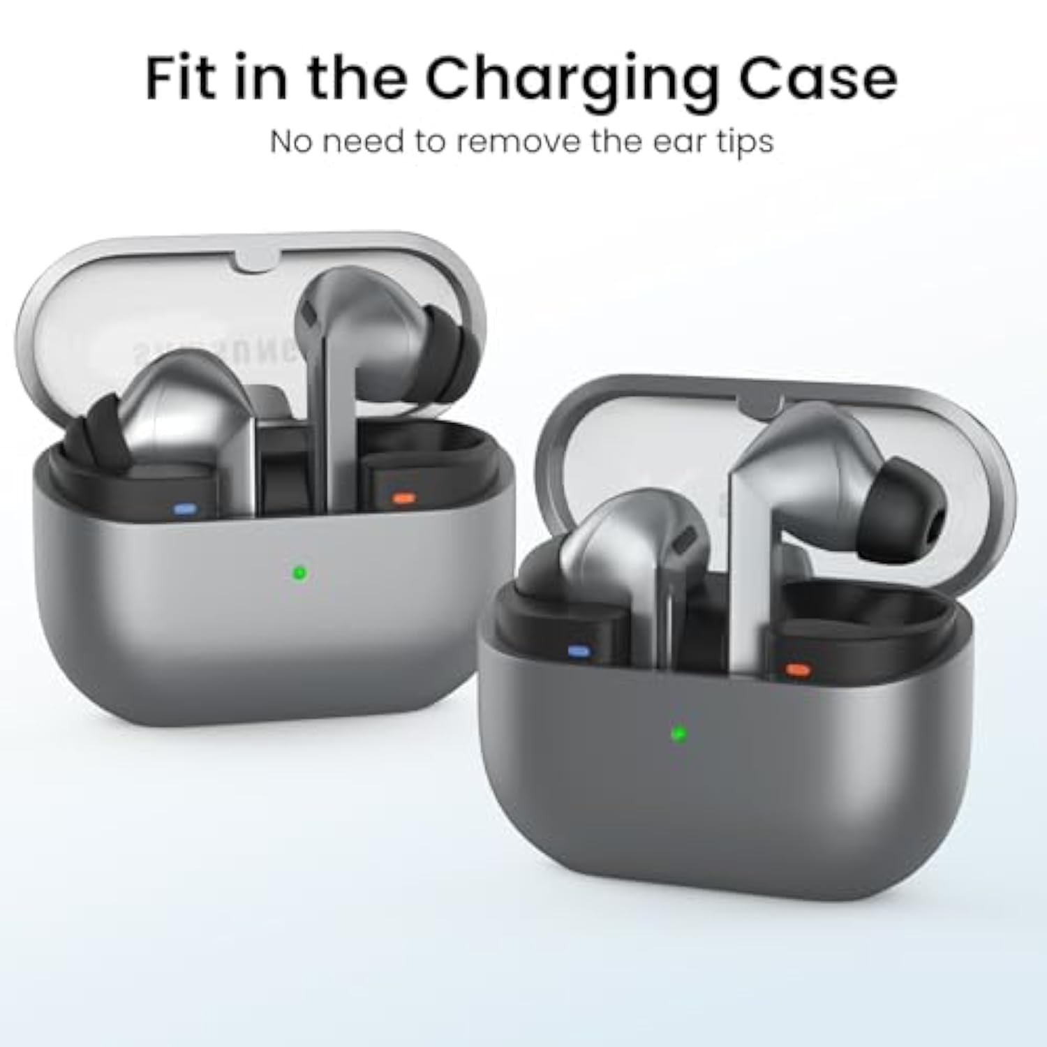 6 Pairs Ear Tips Set For Samsung Galaxy Buds3 Pro (2024), S/M/L?3 Pairs Memory Foam+3 Pairs Double Flange Silicone ? Earbuds Replacement Fit In Case Compatible With Samsung Galaxy Buds 3 Pro