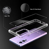 Clear Protective Case for Oneplus 9 Case Shockproof [Hard PC Back+Soft TPU Bumper] [Anti-Yellowing] [Support Wireless Charging] Protective Phone Case