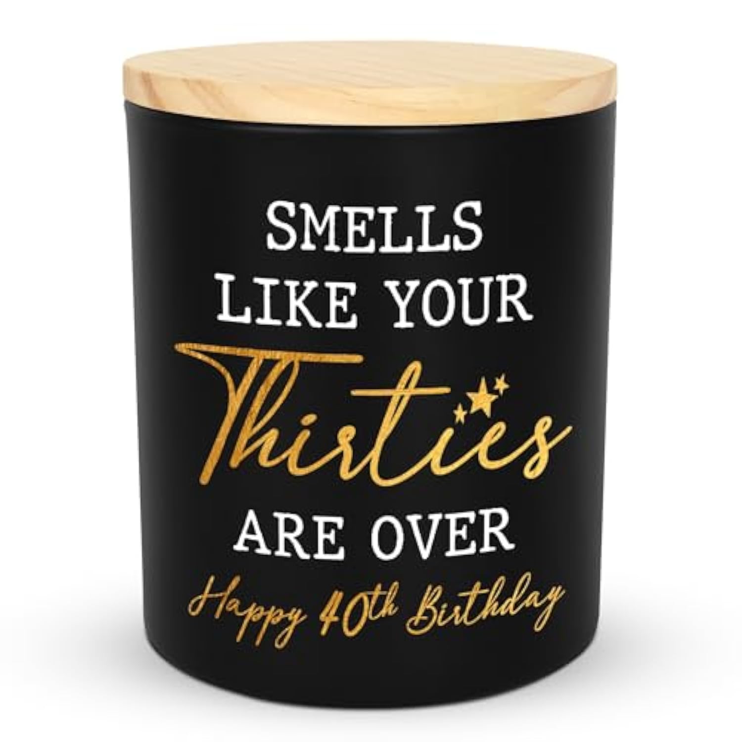 Christmas 40Th Birthday Gifts Men Women - Forty Vanilla Lavender Candle 10Oz - 1985 40Th Birthday Decorations For Men Women, 40 Year Old Bday Gifts For Friend Sister Wife Husband