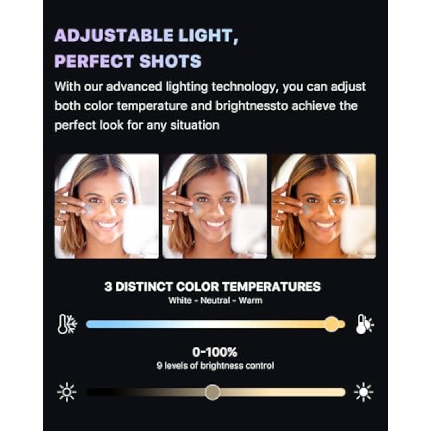 Led Selfie Light With Stand,8" Led Selfie Rectangular Light For Makeup/Live Stream,Dimmable Led Light With Tripod,Phone Holder&Wireless Remote For Photography/Youtube/Video Recording
