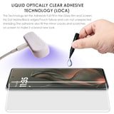 Screen Protector For Motorola Edge 2025, Tempered Glass Uv Set [3 Pack], Edge To Edge All Round Protection, 9H Hardness Scratch Resistant, Sensitive Touch