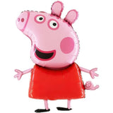 95Cm (37") Peppa Pig Shaped Character Foil Balloon - Kids Party Balloons