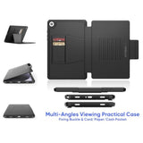 Case For Samsung Galaxy Tab A9+ Plus 11'', Auto Sleep/Wake Case With Magnetic Multiangles Stand, Card Slot For Galaxy Tab A9+/ A9 Plus 11'' Smx210/X216/X218, (Black)