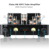 Juson Audio JTA100 2025 Version 200W Vacuum Tube Amplifier Integrated Hybrid with BT 5.0 Optical AUX RCA Phono Input and Headphone Output 2.1CH Class