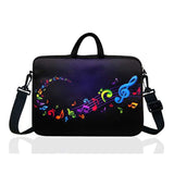 15-Inch To 15.6-Inch Neoprene Laptop Shoulder Messenger Bag Case Sleeve For 14 15 15.6" Inch Acer/Asus/Dell/Lenovo/Thinkpad/Hp/Macbook Pro/Air (Musical Note)