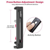 ULANZI iPad Phone Tripod Mount Adapter with Cold Shoe, Universal Smartphone Tablet Holder for Tripod with Arca Quick Release Plate 1/4'' Screw Mount, Compatible for iPhone iPad Surface Pro and More