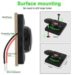 Rv Usb Outlet Wall Mount 12V-24V Quick Charge 3.0 Dual Usb A Car Charger Power Socket With Cap For Cars Bus Rv Boat Automotive Marine Atv Truck